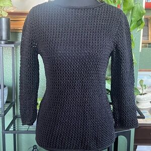 Ralph Lauren black Crochet Top